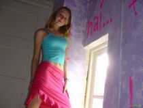 Lovely brunette teen in